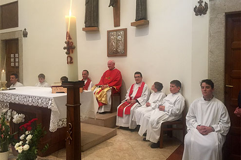 Hl. Messe mit Pater Generalprior in Ungarn