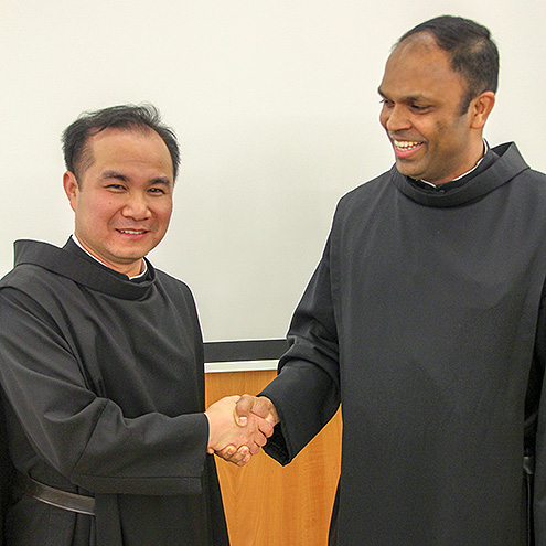 Begrüßung von Frater Antonius Nguyen als neuem Prior in Wien