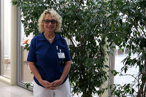 Anna Höfurthner, Mitarbeiterin am Salzburger Krankenhaus der Barmherzigen Brüder