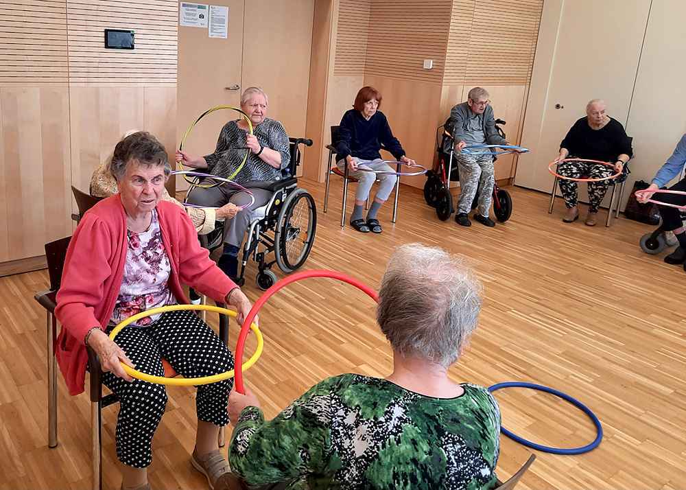 Das Bild zeigt eine Betreuungssituation im Ordenswerk in Kritzendorf.