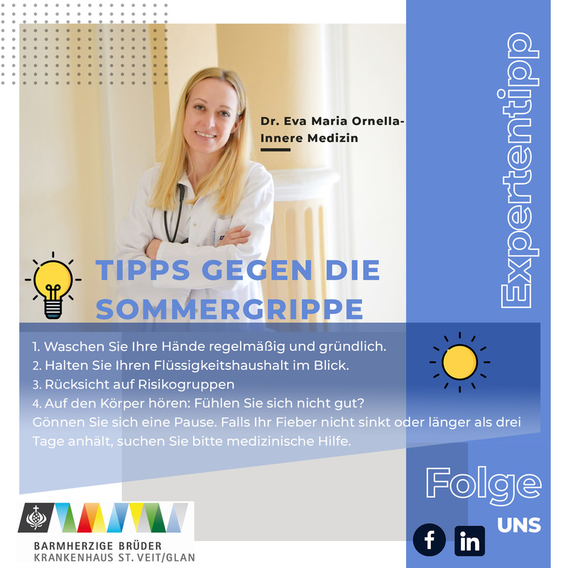 Tipps für die Sommergrippe / Barmherzige Brüder