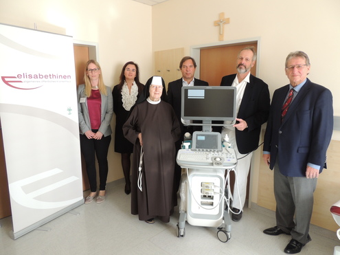 Übergabe Ultraschallgerät an die Abteilung für Orthopädie und orthopädische Chirurgie am Elisabethinen-Krankenhaus Klagenfurt