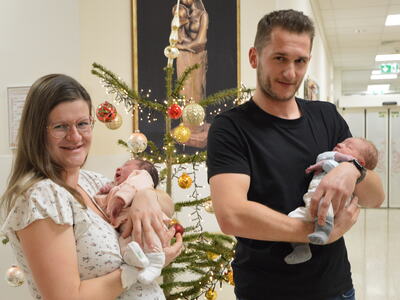 Neujahrsbabys Marie und Ben