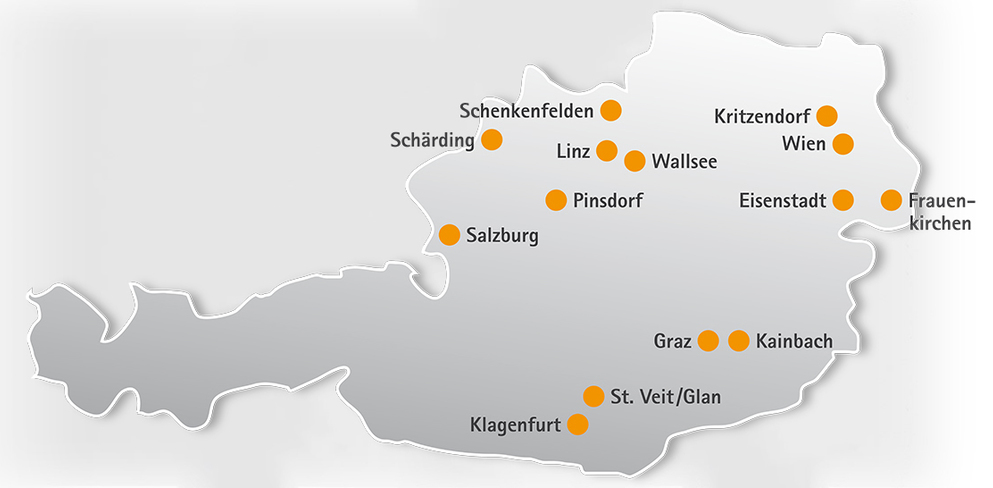 Standorte der Barmherzigen Brüder in Österreich / Barmherzige Brüder