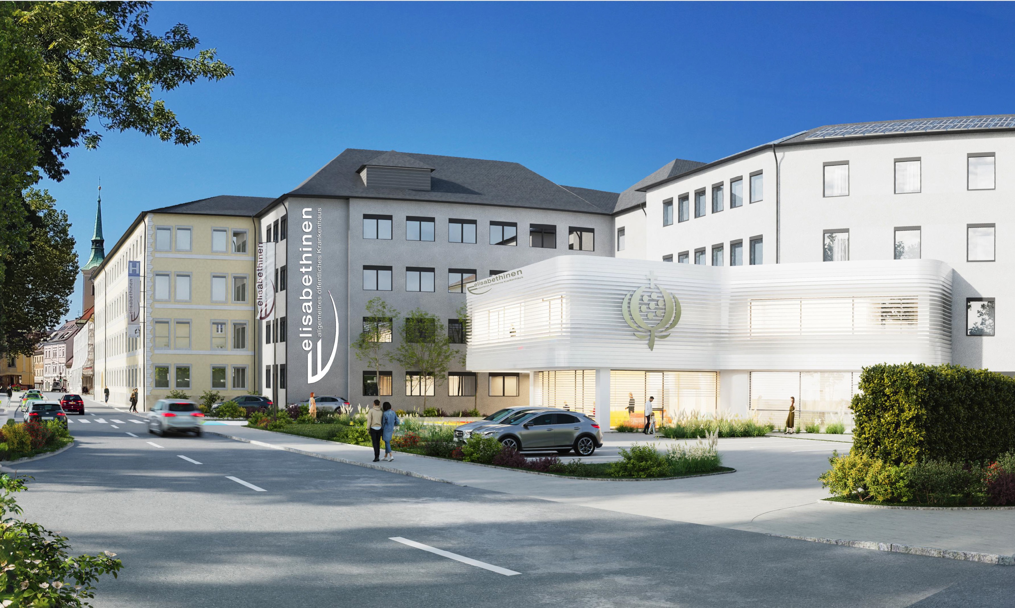 Elisabethinen-Krankenhaus Rendering Umbau